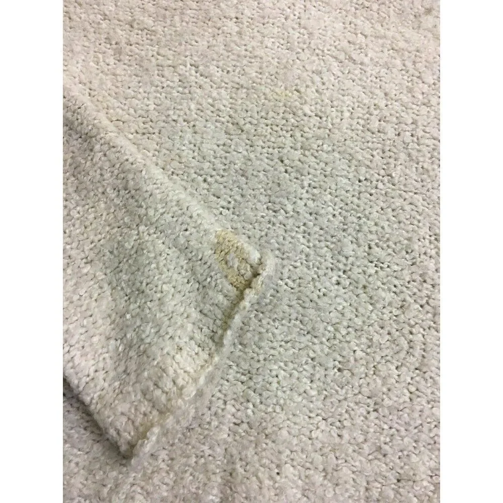 J Crew Ivory Long Sleeve V Neck Sweater top